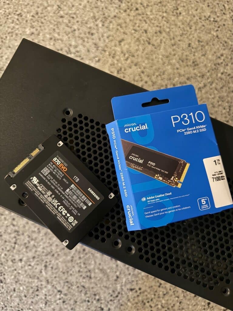 samsung and crucial SSDs