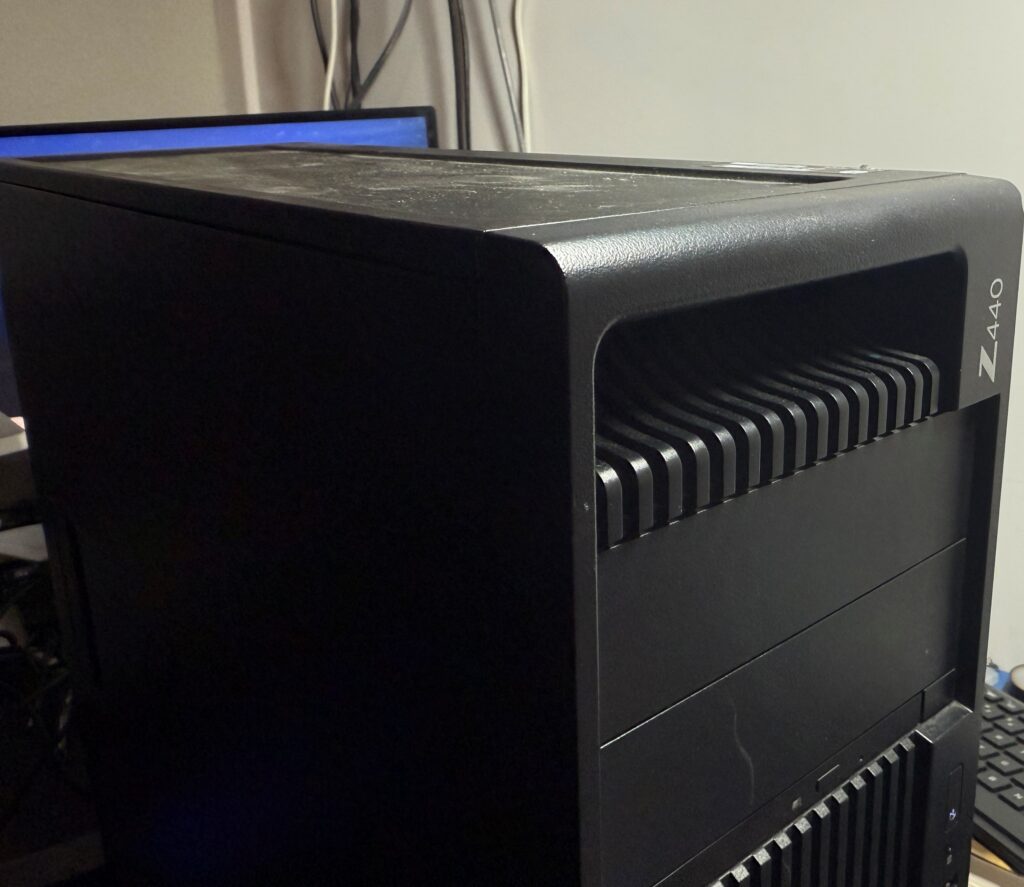 HP Z440 workstation showing signs of NVME degradation in Scoresby