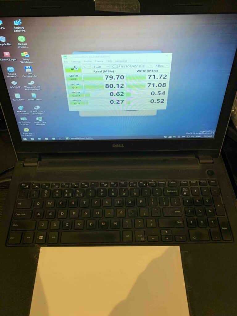 Replaced slow SSD on this laptop