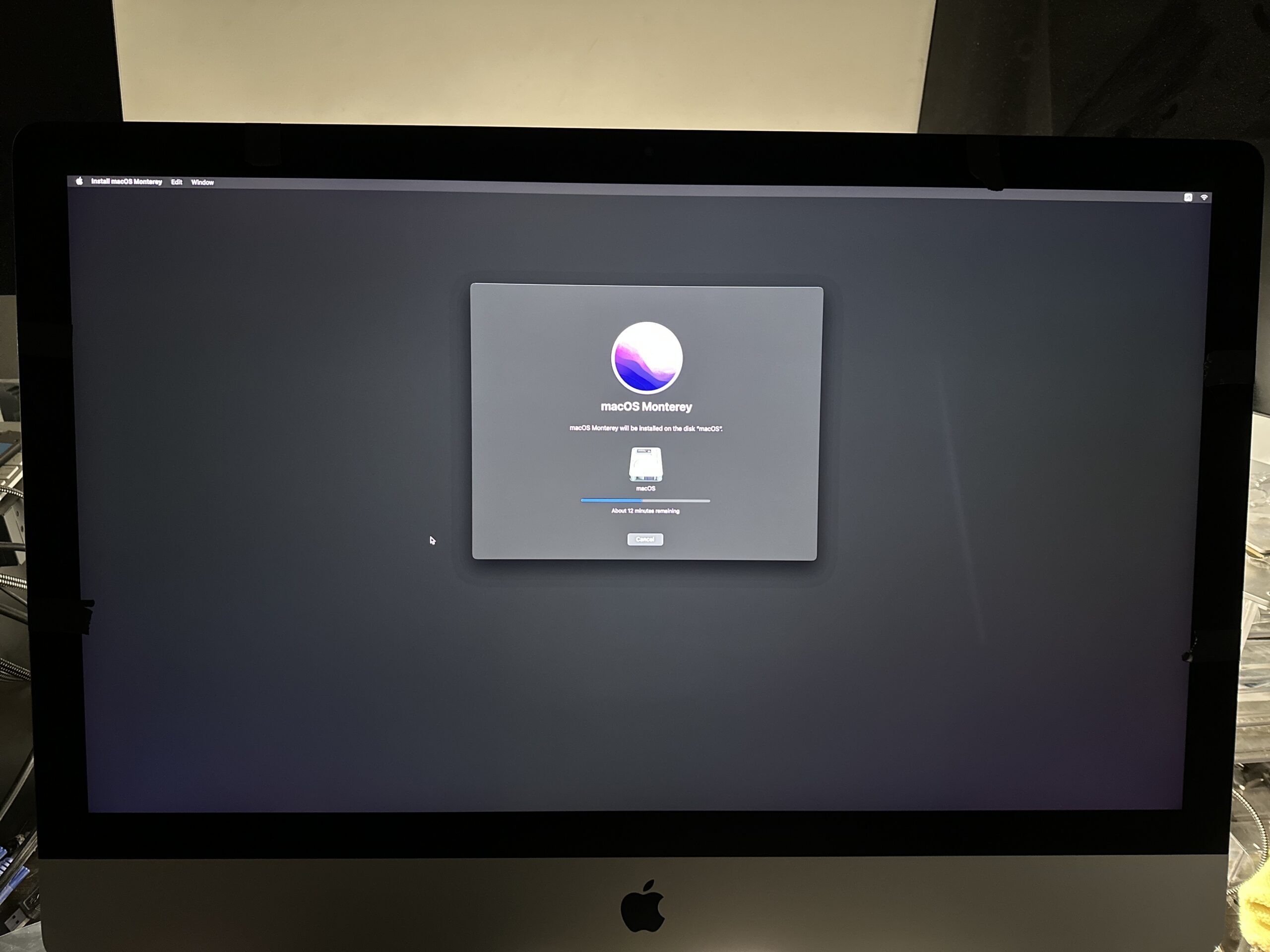 Installing MacOS Monterey on an older iMacc