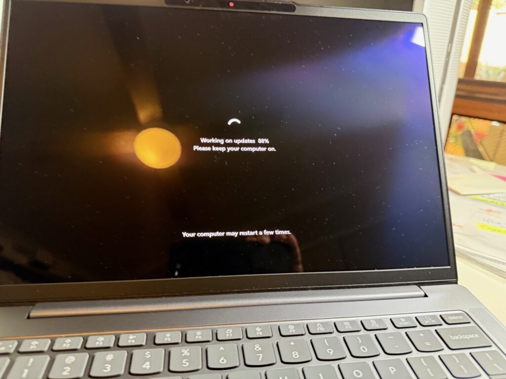 Fixed Update issues on a Lenovo Laptop