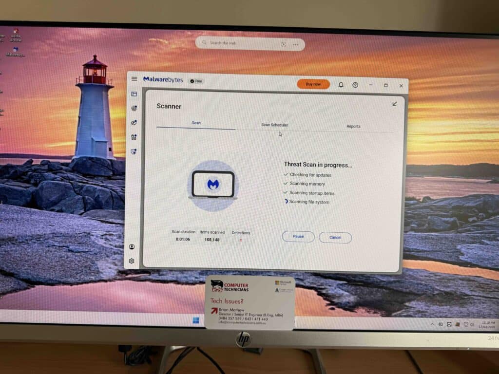 removing ransomware for a PC in Nunawading
