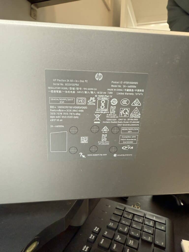 Mordialloc HP PC repair - SSD replacement