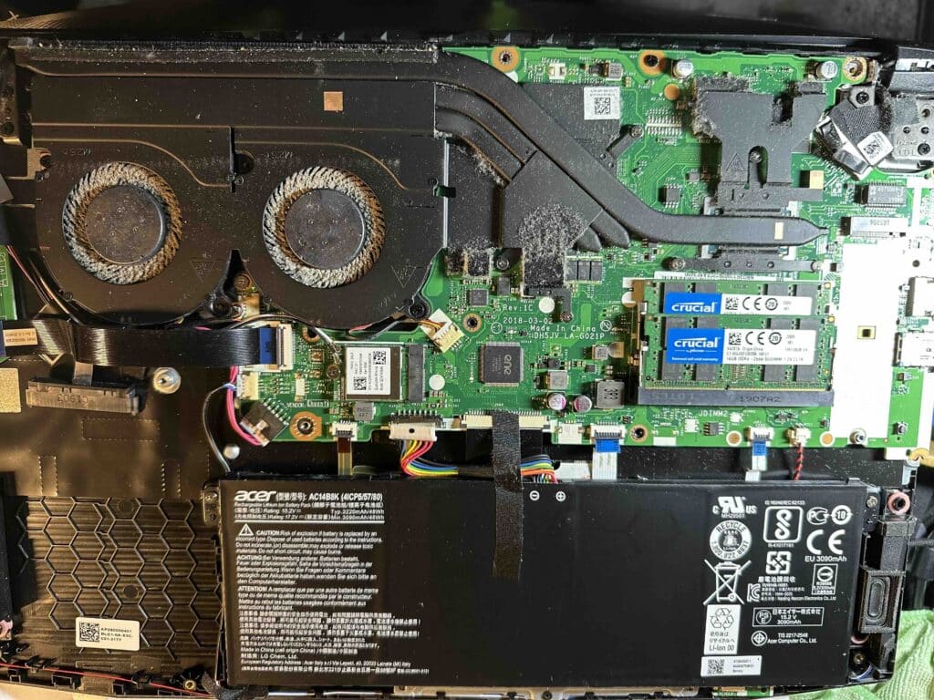 acer laptop that was slow fixed by our technician